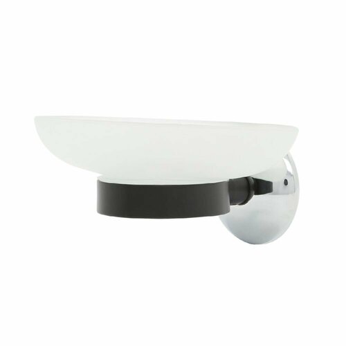 Мыльница Altos настенная латунь, чёрный/хром