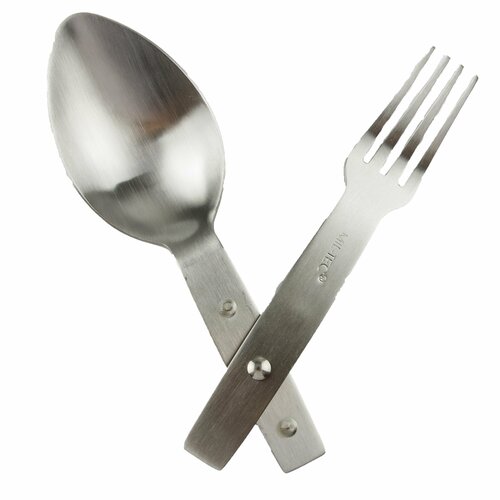 фото Походная посуда folding cutlery spoon/ fork stainless steel mil-tec