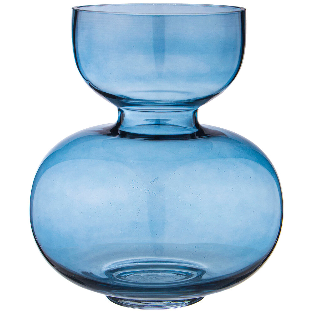 фото Ваза fusion blue диаметр 23см высота 25см Lefard (193464)