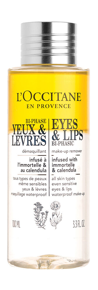 Двухфазное средство для снятия макияжа L'Occitane Eyes and Lips Bi-Phasic Make-up Remover 100 мл .