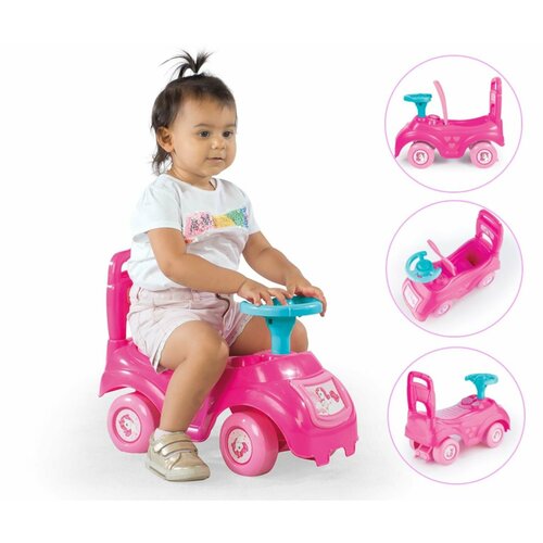 Машина-каталка DOLU My 1st Unicorn, с клаксоном, розовый, в к 48,5x18x21 см игрушка мотоцикл каталка dolu my 1st moto син в к 70x26 5x49 см