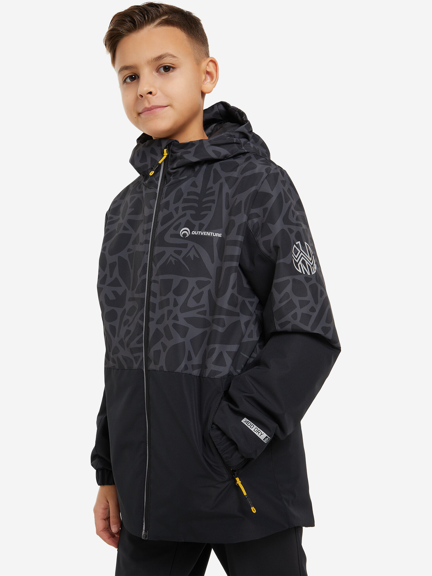 Легкая куртка для мальчиков Outventure Серый; RUS: 134 Ориг: 128-134