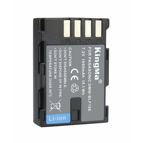 Аккумулятор DMW-BLF19E 1960 mAh KingMa для Panasonic Lumix DMC-GH3 и GH4. аккумулятор kingma схожий с panasonic dmw blf19e 1960mah 16198