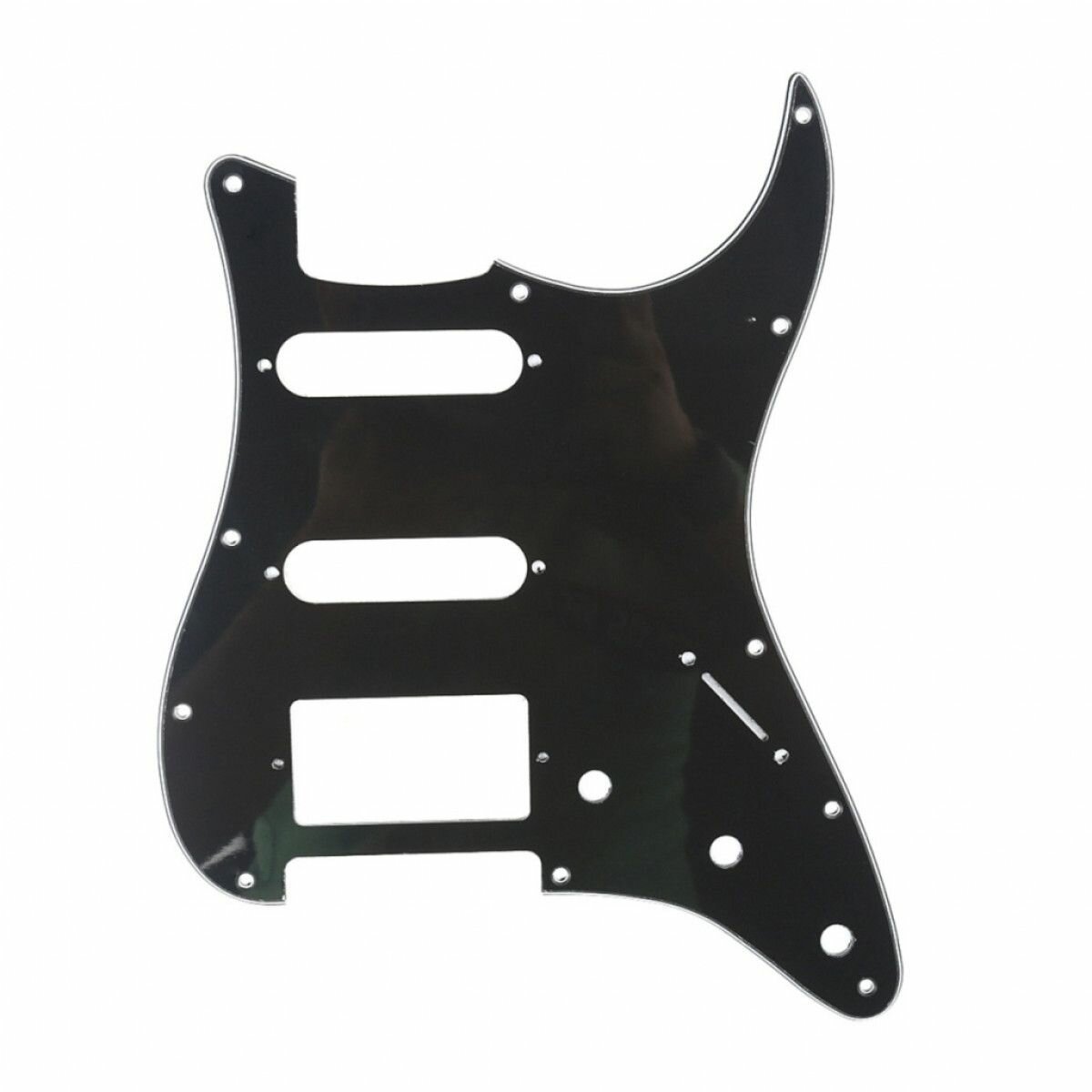 Панель (pickguard) Musiclily для стратокастера серий Modern Style, H-S-S, трехслойная, черная (MX0311)
