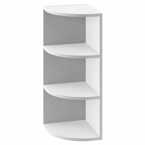 Угловой торцевой навесной модуль Ш300Т Белый 6609₽