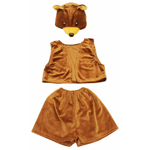 Карнавальный костюм детский Коричневый медведь LU5011-1 InMyMagIntri 104-110cm карнавальные костюмы travis designs карнавальный костюм тигрёнок