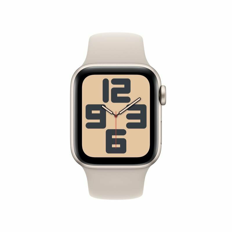 Умные часы Apple Watch SE (2-е поколение 2023), 40 мм, алюминий цвета «сияющая звезда», S/M — фото 1