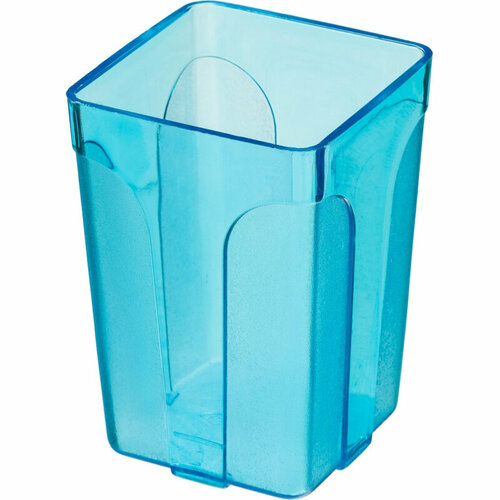 Подставка-стакан Attache City, прозр. синий подставка для пишущих принадлежностей attache пластик синий