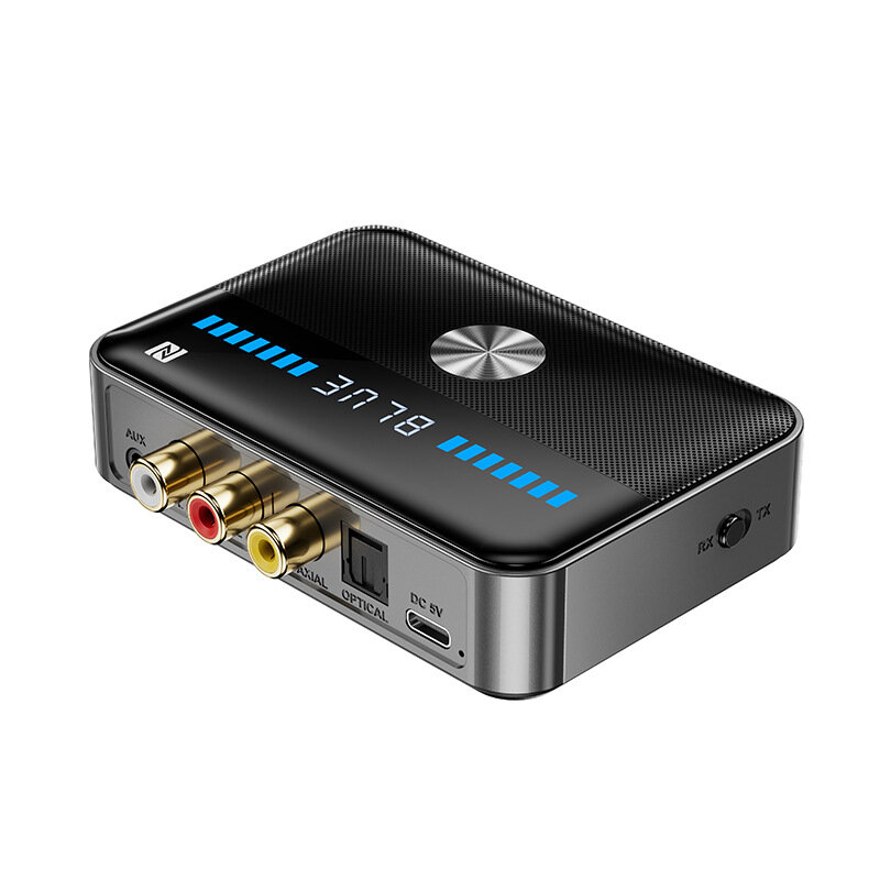 Адаптер Bluetooth Трансмиттер Ресивер RGB (Приемник / Передатчик аудио) Coaxial, Optical, TosLink, SPDIF, AUX, RCA, USB Flash. M13 Черный
