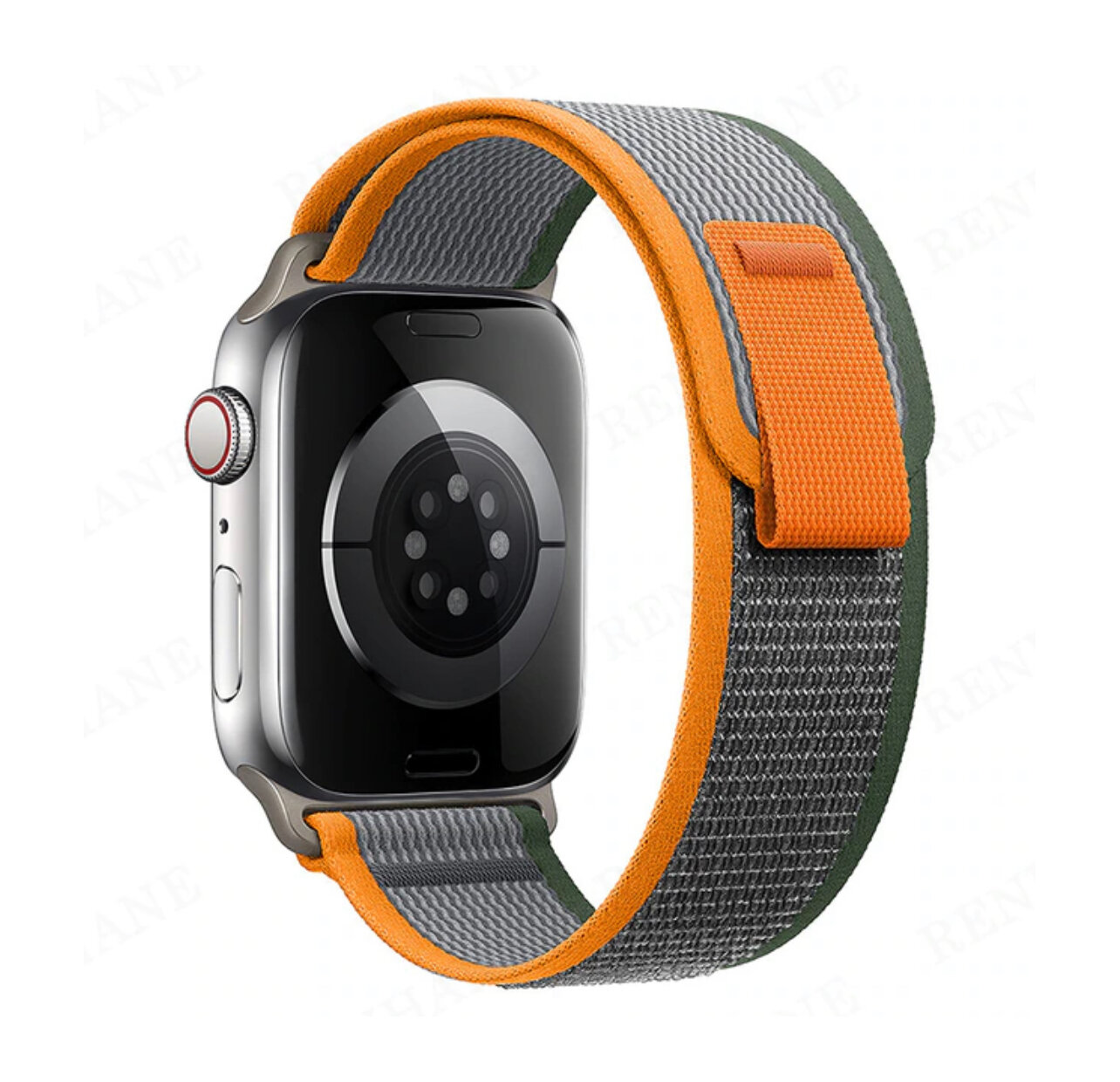 Ремешок Trail Loop для Apple Watch ULTRA 49mm Series 1-8 SE 42/44/45/49mm Серый Оранжевый Зёленый  тканевый