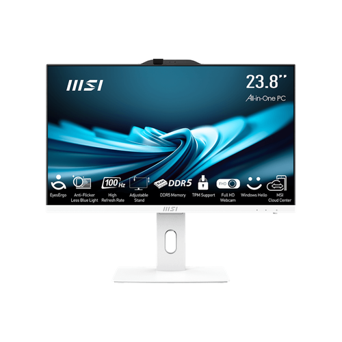 Моноблок MSI Pro AP242P 12MA-613XRU 238 Full HD i3 12100 33 8Gb SSD512Gb UHDG 730 noOS WiFi BT 120W клавиатура мышь Cam белый 9S6-AE0622-613 7100000₽