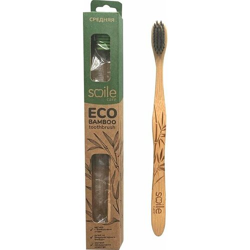 Зубная щетка Smilе Care Eco Bamboo с бамбуковой ручкой средней жесткости 600₽