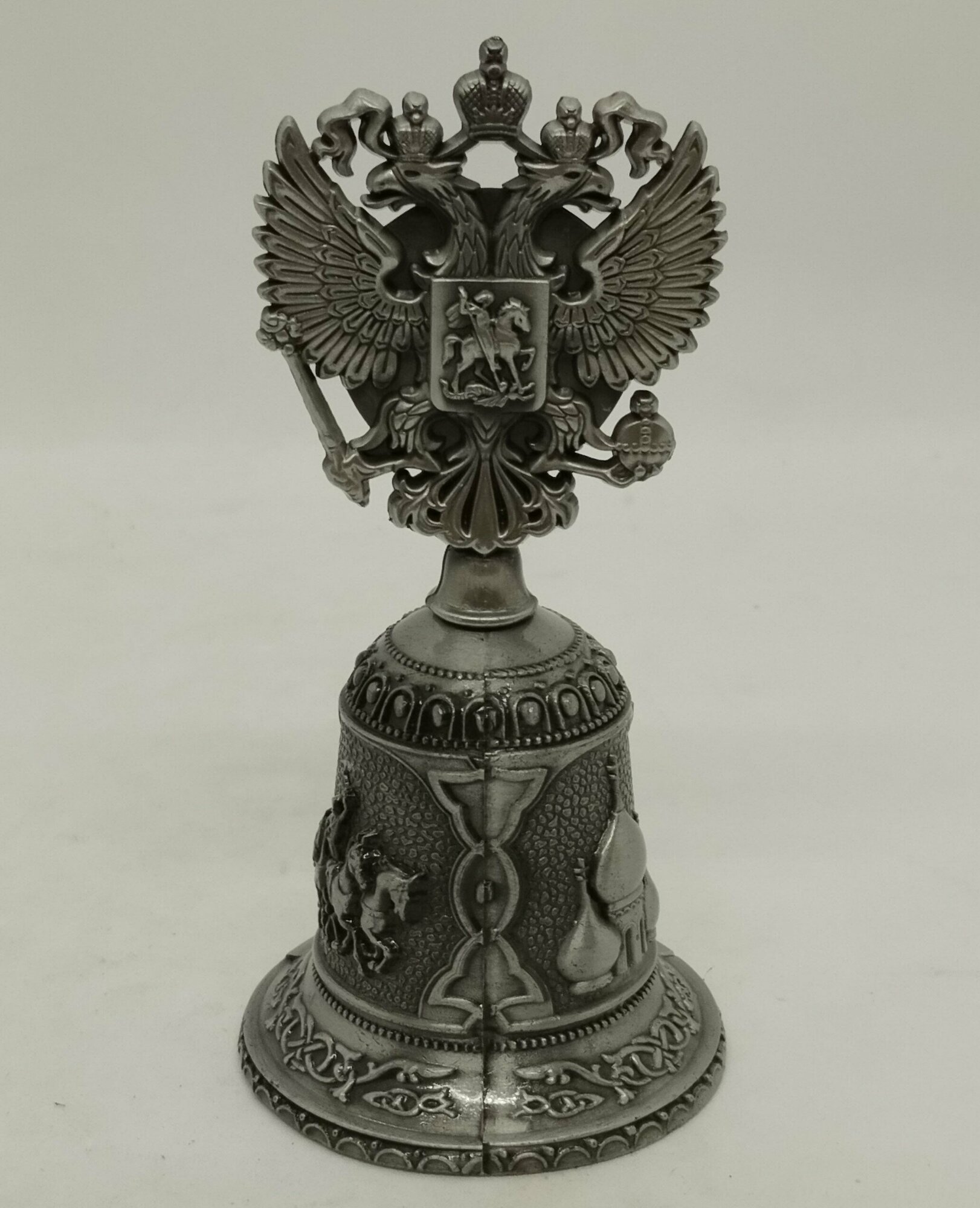 Колокольчик-герб "валаам", серебро — фото 1