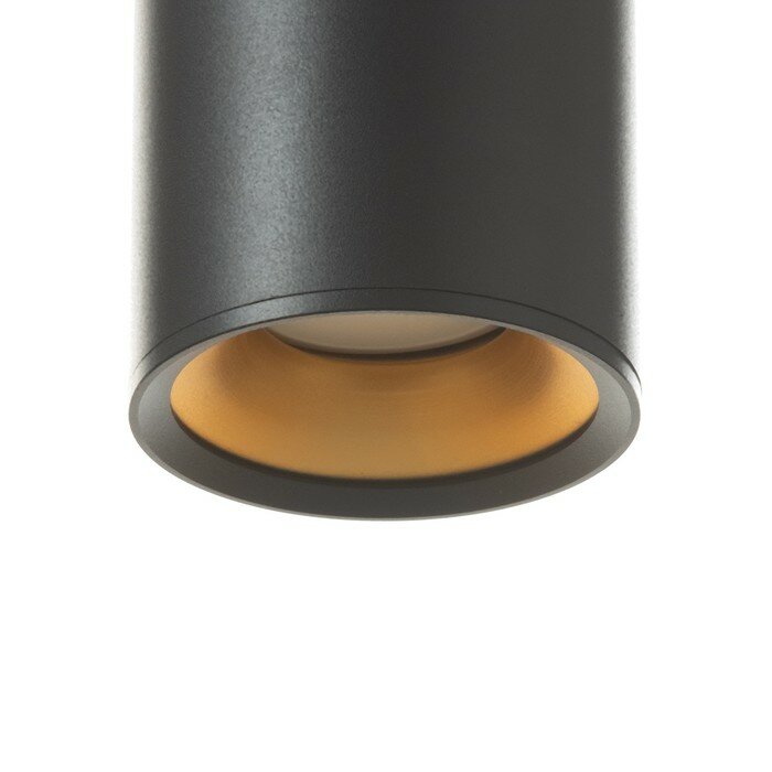 Светильник "Балло" GU10 черно-золотой 8,5х8,5х10 см (комплект из 2 шт) - фотография № 5