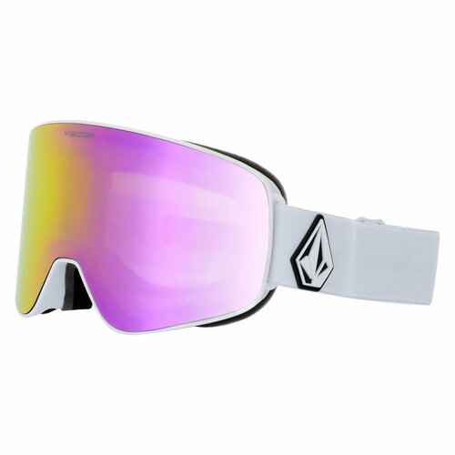 Очки горнолыжные Volcom Odyssey Matte White Pink Chrome Lens/Yellow Bonus Lens