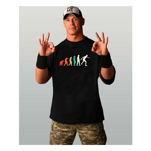 фото Футболка эволюция пинг понг, размер xxl, черный zerosell