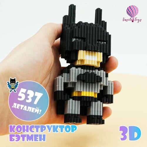 фото Конструктор 3d из миниблоков бэтмен игрушка vasilektoys