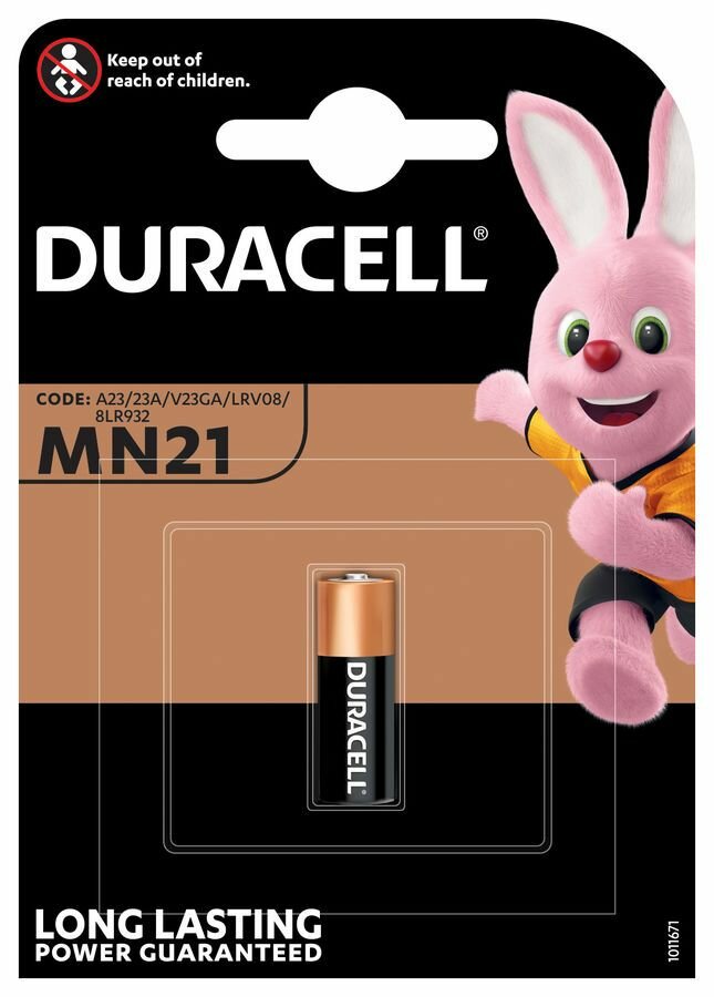 Элемент питания DURACELL 23A MN21 BL1