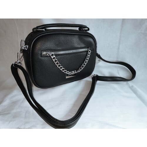 фото Сумка кросс-боди black3225, фактура гладкая, черный ип богатырева