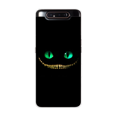 Силиконовый чехол на Samsung Galaxy A80 / Самсунг Галакси A80 Зеленоглазый чеширский кот