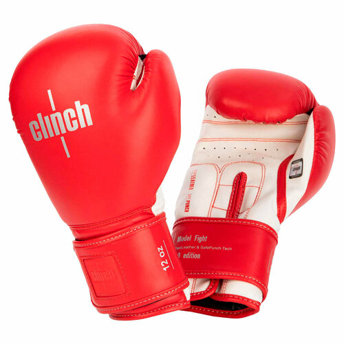 Перчатки боксерские Clinch Fight 2.0 красно-белые С137
