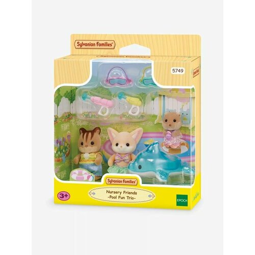 Набор фигурок Epoch Sylvanian Families Трио друзей и веселье в бассейне