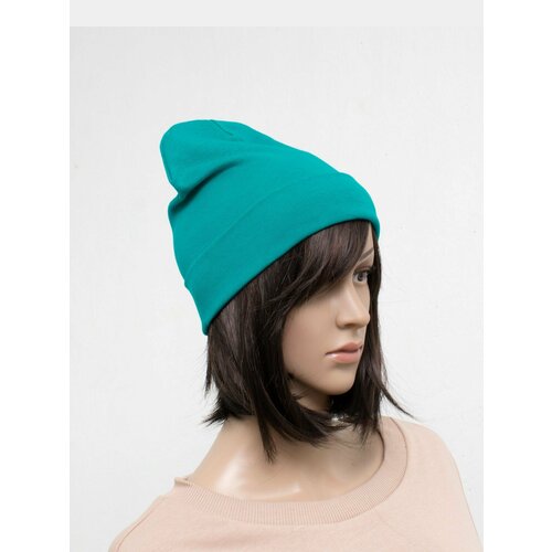 Шапка бини Impresa, размер 48-50, бирюзовый шапка бини impresa размер 48 50 зеленый