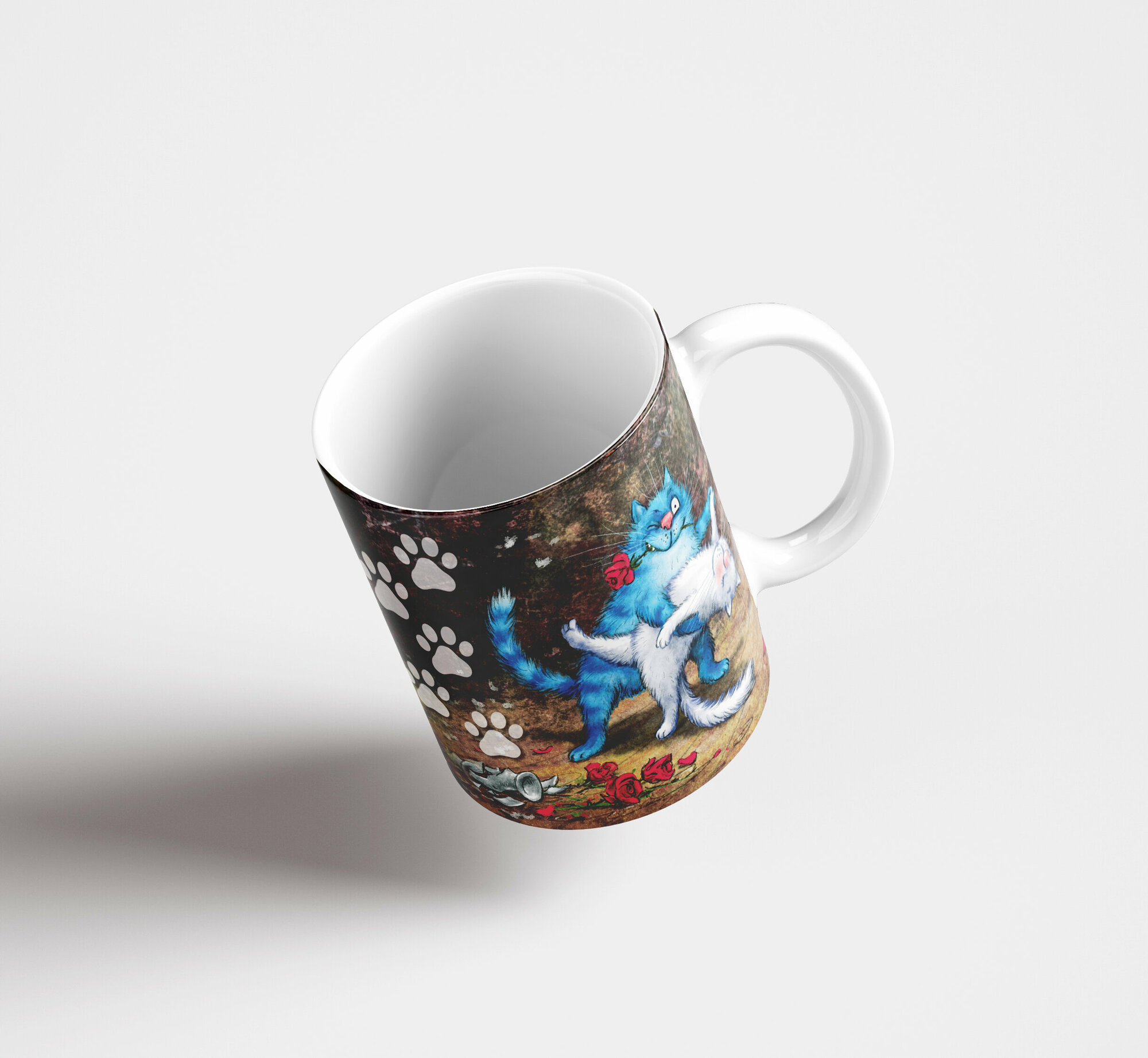 Кружка Медный Всадник "Кошарики", с рисунком, 300 мл