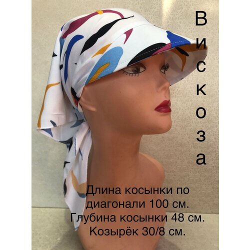 фото Бандана , размер 55/61, белый, фуксия россия