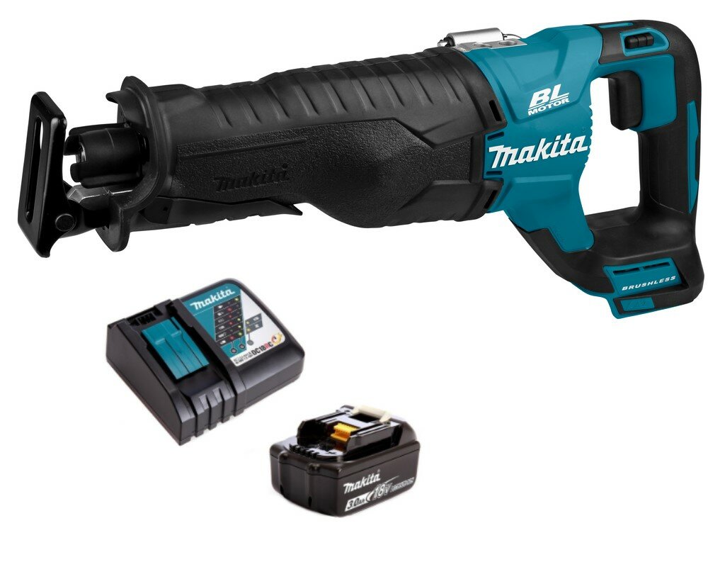 Аккумуляторная сабельная пила Makita DJR187RF1 (18V 1x3Ah з/у Li-Ion)