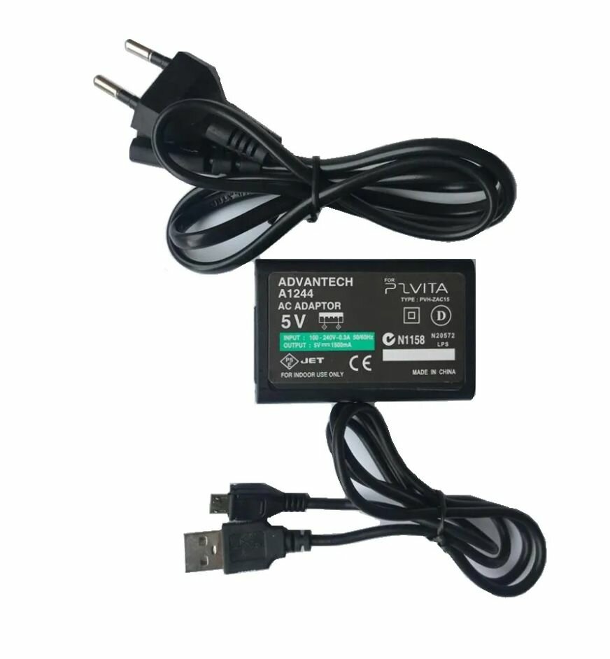 Зарядное устройство Adaptor220v-PSVita2000 черный