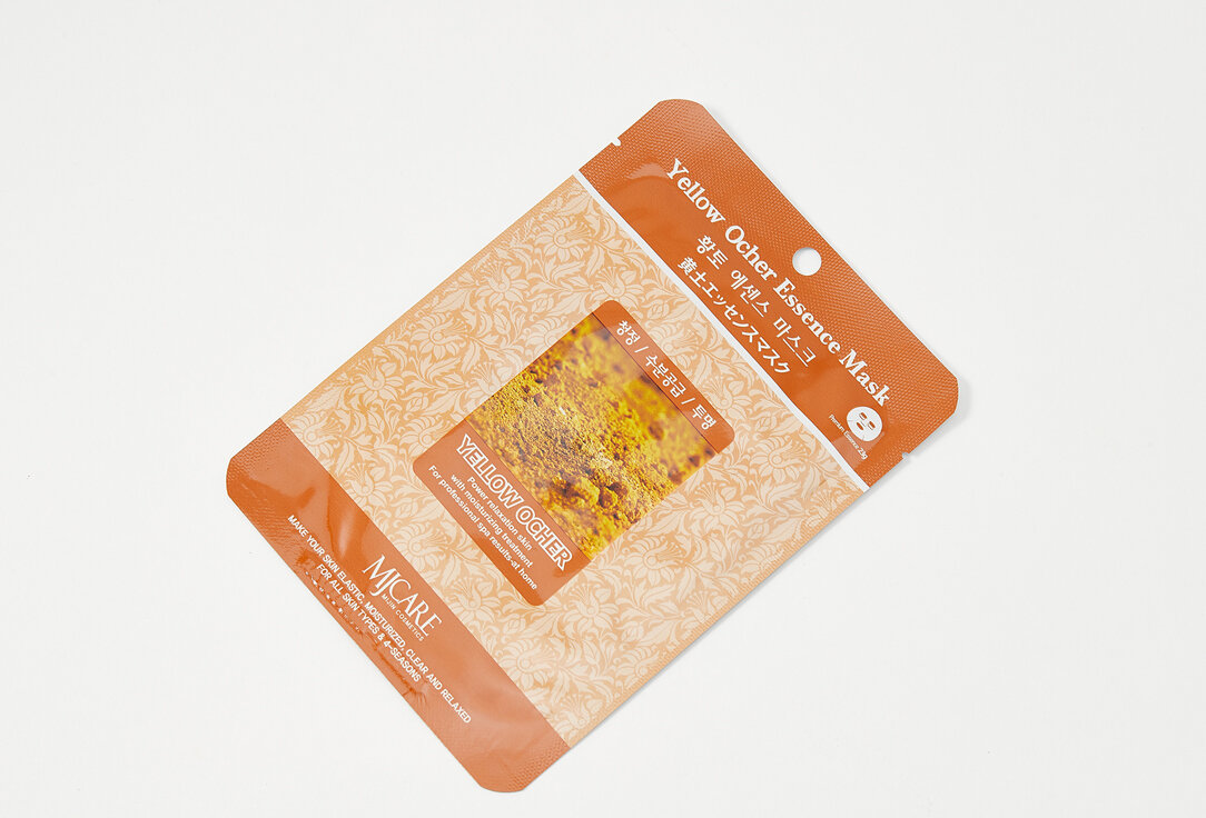 Маска тканевая для лица с охрой Mijin Cosmetics Yellow Ocher Essence Mask 23 г - фото №10