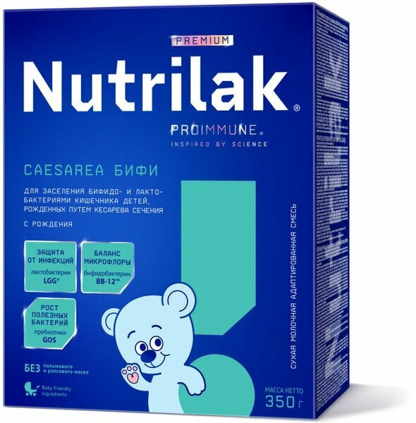 Смесь Nutrilak Premium Caesarea Бифи, с рождения, 350 г