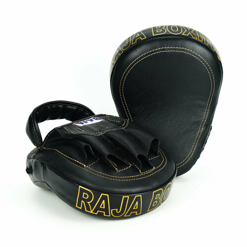 Лапы боксерские Raja Boxing Premium Punch Mitts, черный лапы everlast punch красный