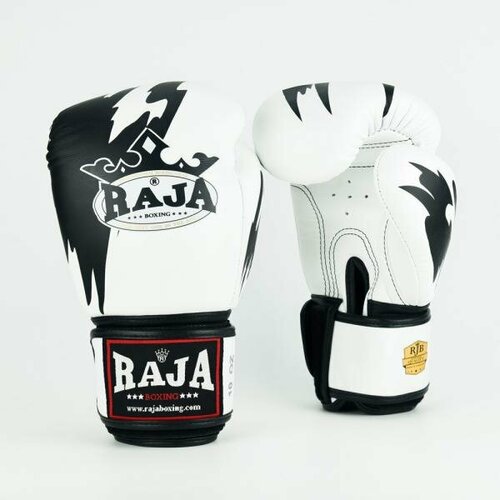 Перчатки боксерские Raja Boxing Tatoo 8, 14 OZ, черно-белый