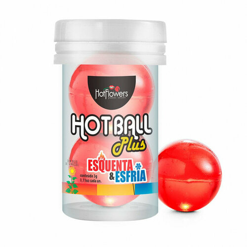 Лубрикант на масляной основе Hot Ball Plus с охлаждающе-разогревающим эффектом (2 шарика по 3 гр.) (цвет не указан)