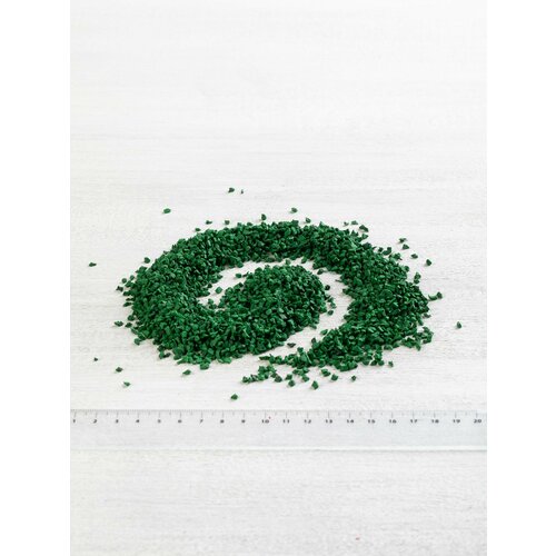 Резиновая крошка, окрашенная, зеленая, 1 кг (1,6 л)