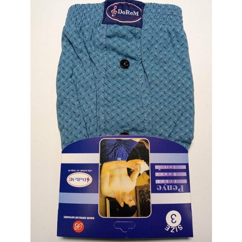 фото Трусы doremi мужские семейные трусы (трикотаж), размер 3, бирюзовый