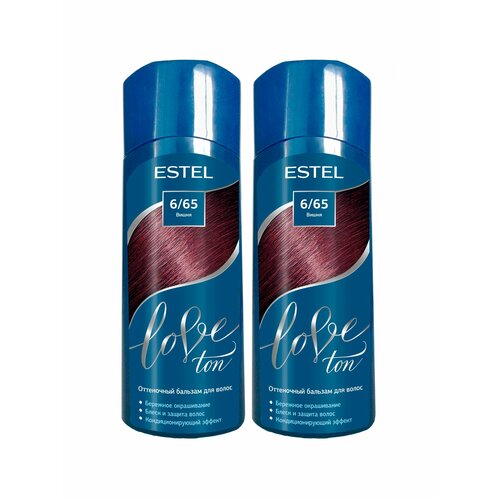 Estel Оттеночный бальзам для волос LOVE TON, 6/65 Вишня (набор, 2шт.)