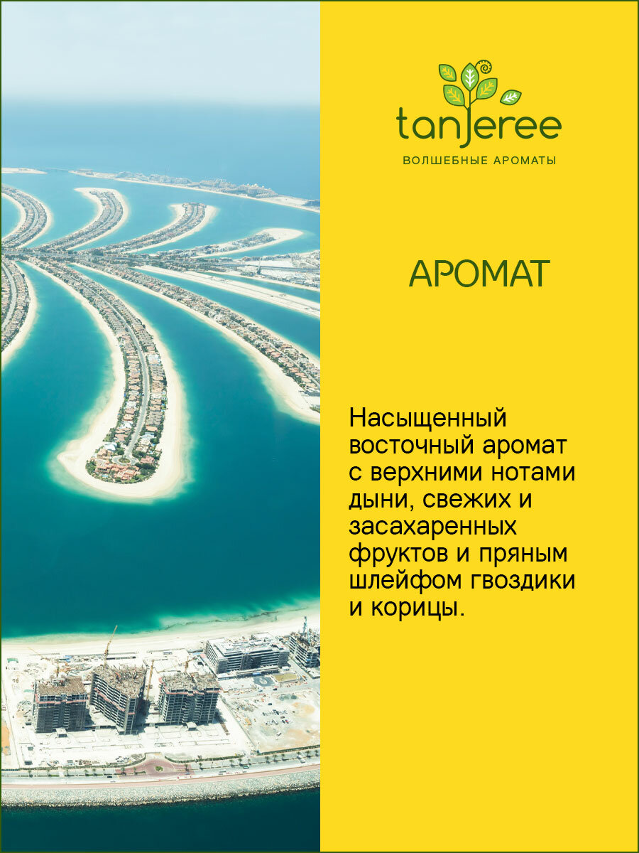 Жидкость для диффузора рефил, аромамасло для дома, наполнитель для аромадиффузора с палочками Tanjeree Дубаи, 50 мл. — фото 1