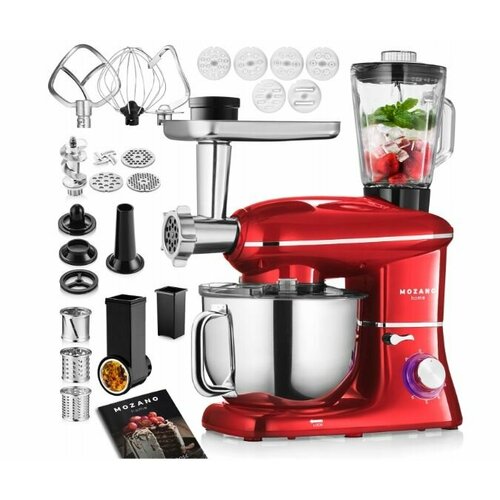 Кухонный комбайн с мясорубкой Mozano Kitchen Assistant 2200 Вт красный