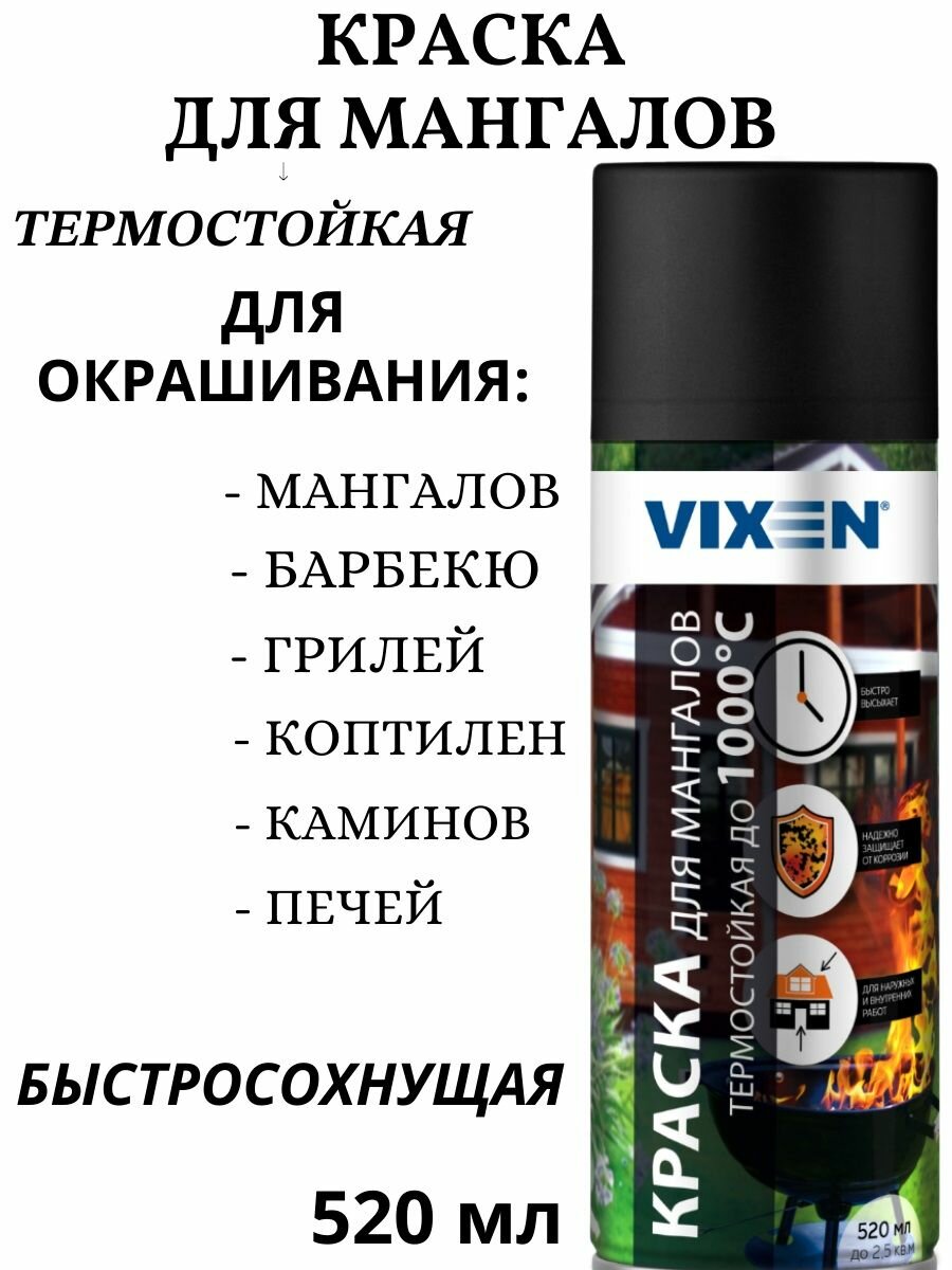 Краски аэрозольные vixen