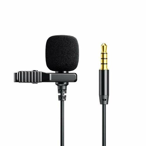 Микрофон петличный jack 35mm 2m черный 89000₽