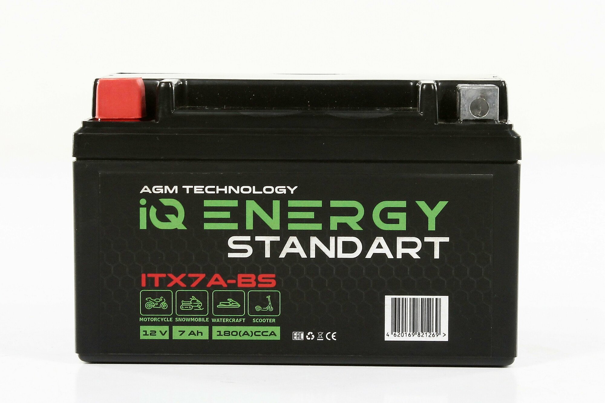 Мото аккумулятор IQ Energy 7Ah (CT1207 YTX7A-BS) 152х87х95 п/п