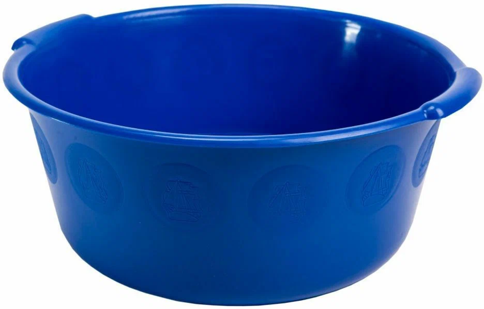 Тазик пластиковый круглый для стирки, объем 6 л, цвет синий. Благодаря круглой форме, тазик удобен для стирки, уборки и других домашних дел
