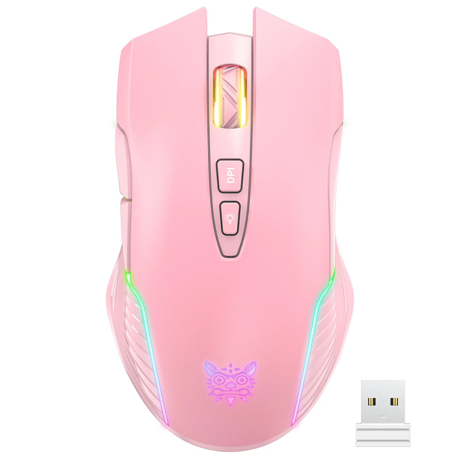 Игровая беспроводная мышь Onikuma CW905 (Pink)