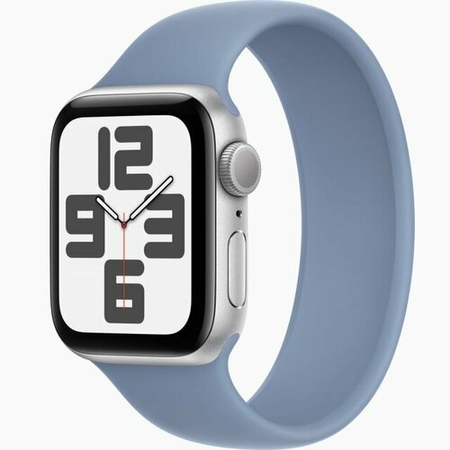 Умные часы Apple Watch Series SE Gen 2 40 мм Silver Aluminium Case GPS Winter Blue Solo Loop Size 1 2660000₽