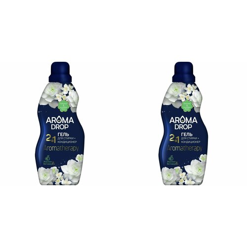 AROMA DROP гель для стирки 2 в 1 Aromatherapy Жасмин и Ветивер, 1000 г, 2 шт.