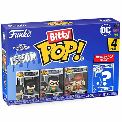 Фигурка Funko POP! Набор фигурок Funko Bitty POP! DC Comics - Batman, 4 шт (2,3 см.) бэтмен бэтгерл робин и мистер фриз 4 фигурки batman fighting the frozen