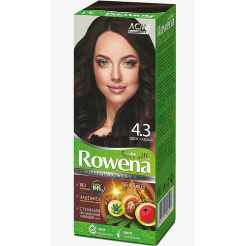 Краска для волос Rowena Soft Silk тон 4.3 шоколадный, без аммиака, 115 мл. краска для волос rowena soft silk тон 9 1 пепельный блонд без аммиака 115 мл 3 шт